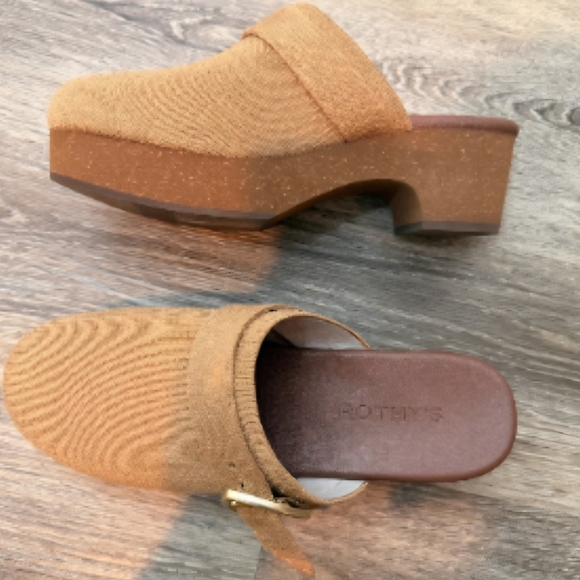 ROTHY'S The Buckle Clog Brown Butternut Women’s US 7.5 EU 37.5 UK 5 New W/ Box - Picture 13 of 15